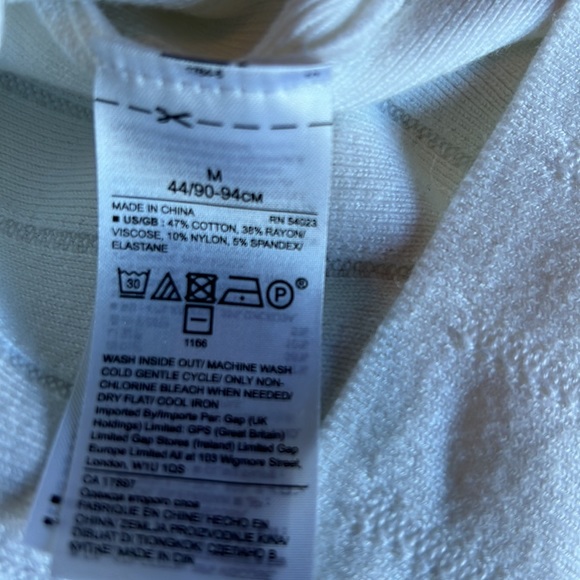 Banana Republic White Knit Top, M - Picture 4 of 4